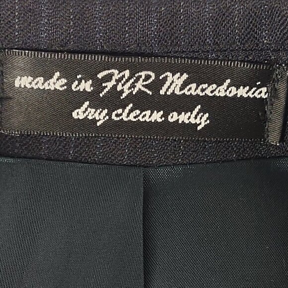 Gianfranco Ruffini Wool 2 Pc Blue Pinstriped Suit Size 36R pants, 44R Jacket - Picture 10 of 12